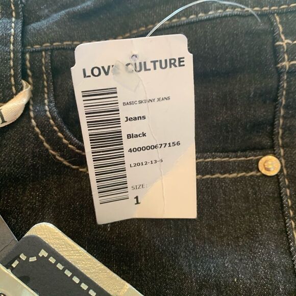 Love Culture Black Basic Skinny Jeans - Picture 5 of 7